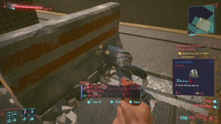 2 - Cyberpunk 2077: Demons of War - cyberpsycho sighting walkthrough - Cyberpunk 2077: Cyberpsycho Sighting - mini-bosses - Cyberpunk 2077 Guide