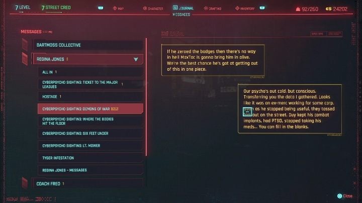 To complete the task you must enter - Cyberpunk 2077: Demons of War - cyberpsycho sighting walkthrough - Cyberpunk 2077: Cyberpsycho Sighting - mini-bosses - Cyberpunk 2077 Guide