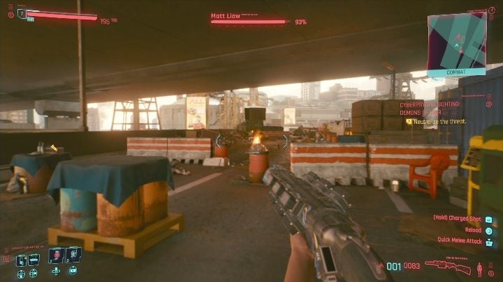 Important information about the fight against Matt Liaw - Cyberpunk 2077: Demons of War - cyberpsycho sighting walkthrough - Cyberpunk 2077: Cyberpsycho Sighting - mini-bosses - Cyberpunk 2077 Guide