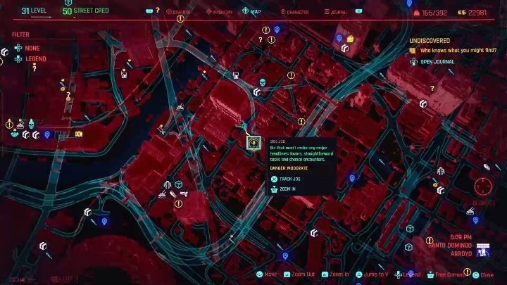 Tamara Cosby is located under the bridge, in the western part of Santo Domingo - Cyberpunk 2077: Too Little, Too Late - cyberpsycho sighting walkthrough - Cyberpunk 2077: Cyberpsycho Sighting - mini-bosses - Cyberpunk 2077 Guide