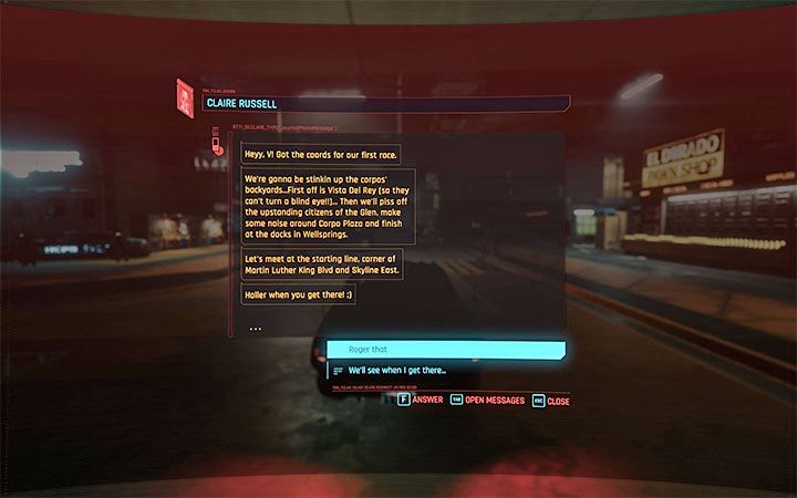 You cannot start the first races immediately - Cyberpunk 2077: How to unlock Racing in Night City? - Cyberpunk 2077: Exploration - Cyberpunk 2077 Guide
