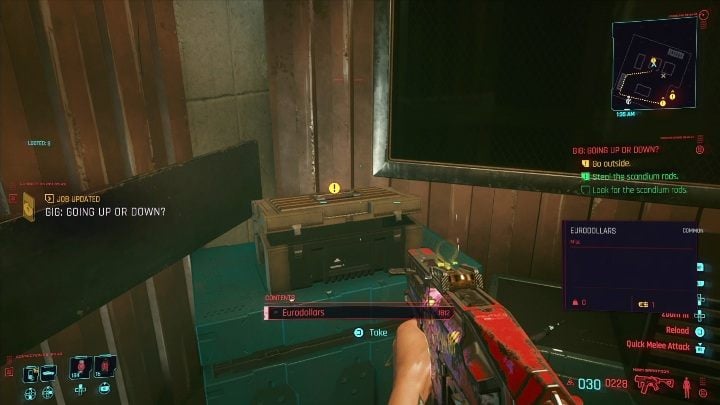 The only problem is the opponent lurking around the location of the box you are interested in - Cyberpunk 2077: Thievery, Heywood - Gigs, walkthrough, map - Cyberpunk 2077: Heywood - Cyberpunk 2077 Guide