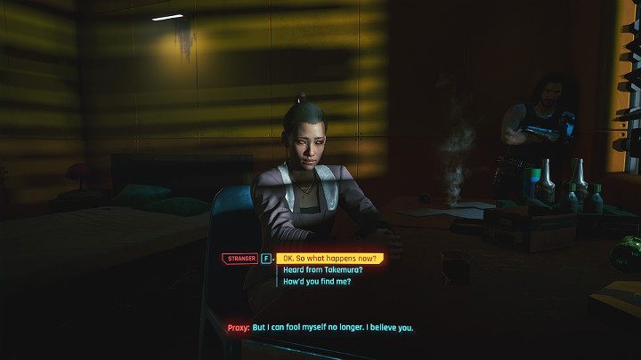A stranger woman will knock on the apartment, let her in - Cyberpunk 2077: Search and Destroy walkthrough - Cyberpunk 2077: Act 2 Main missions - Cyberpunk 2077 Guide