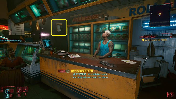 You will find the butcher's store in a nearby shopping center - Cyberpunk 2077: Map Tann Pelen walkthrough - Cyberpunk 2077: Act 2 Main missions - Cyberpunk 2077 Guide