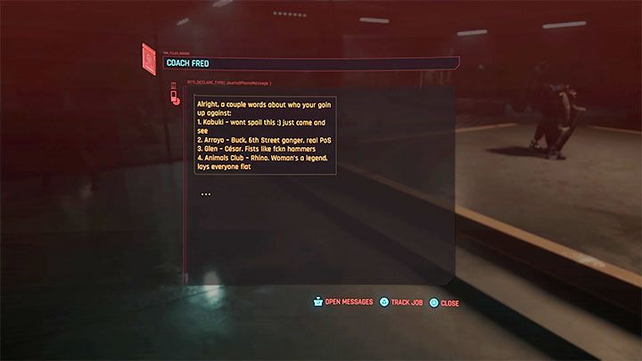 Additional note: Not all fist fight quests will immediately appear in your quest log - Cyberpunk 2077: Beat on the Brat - walkthrough - Cyberpunk 2077: Exploration Side missions - Cyberpunk 2077 Guide