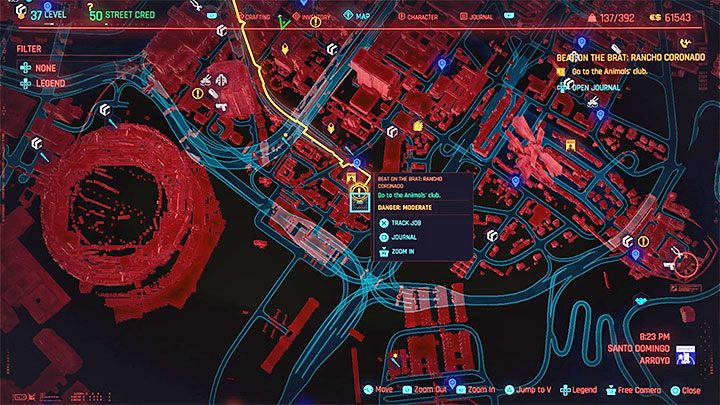The fight is located in the Arroyo subdistrict of Santo Domingo - Cyberpunk 2077: Beat on the Brat - walkthrough - Cyberpunk 2077: Exploration Side missions - Cyberpunk 2077 Guide