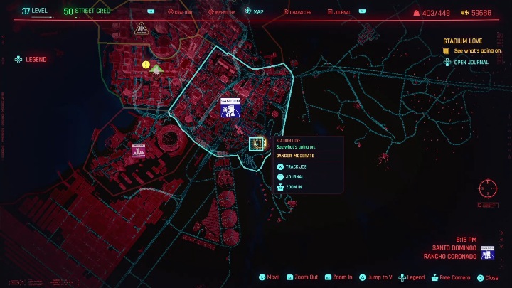 1 - Cyberpunk 2077: Stadium Love - walkthrough - Cyberpunk 2077: Exploration Side missions - Cyberpunk 2077 Guide