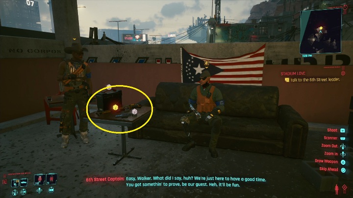 You can get the weapon in two ways - Cyberpunk 2077: Stadium Love - walkthrough - Cyberpunk 2077: Exploration Side missions - Cyberpunk 2077 Guide