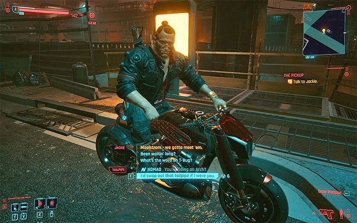 This is the Arch Nazare motorcycle, which was owned by Jackie in the initial part of the campaign - Cyberpunk 2077: List of free cars - Cyberpunk 2077: World Atlas - Cyberpunk 2077 Guide