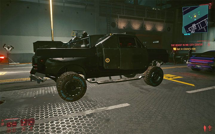 "The Beast" is an armored pick-up belonging to Claire Russell that you meet during a series of side questsnamedThe Beast in Me - Cyberpunk 2077: List of free cars - Cyberpunk 2077: World Atlas - Cyberpunk 2077 Guide