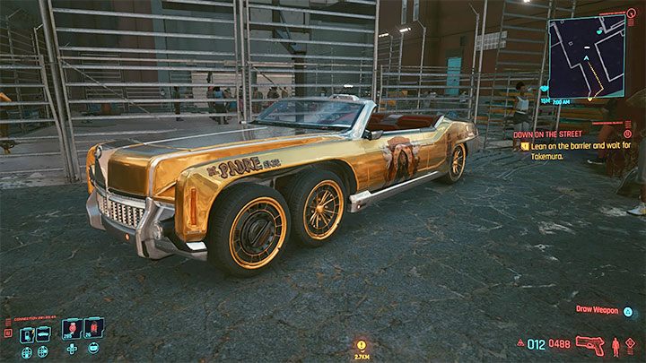 Your prize is parked next to the arena and you can also summon it by phone - Cyberpunk 2077: List of free cars - Cyberpunk 2077: World Atlas - Cyberpunk 2077 Guide