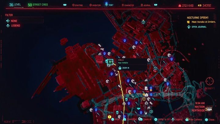 Unlock method: completing the organized crime in which you obtain the Buzzsaw - Cyberpunk 2077: Watson, NCPD Scanner Hustles - Map, Walkthrough - Cyberpunk 2077: NCPD Scanner Hustles - Cyberpunk 2077 Guide