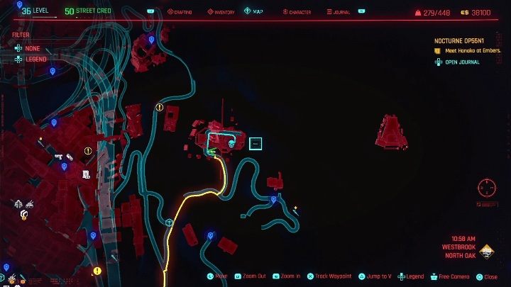 Unlock method: discovering the activity on the map - Cyberpunk 2077: Westbrook, NCPD Scanner Hustles - Map, Walkthrough - Cyberpunk 2077: NCPD Scanner Hustles - Cyberpunk 2077 Guide