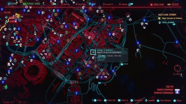 In the region of Santo Domingo, you can carry out an assault in 20 locations - Cyberpunk 2077: Santo Domingo, NCPD Scanner Hustles - Map, Walkthrough - Cyberpunk 2077: NCPD Scanner Hustles - Cyberpunk 2077 Guide