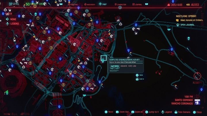 In Santo Domingo you will run into 3 organized crime locations - Cyberpunk 2077: Santo Domingo, NCPD Scanner Hustles - Map, Walkthrough - Cyberpunk 2077: NCPD Scanner Hustles - Cyberpunk 2077 Guide
