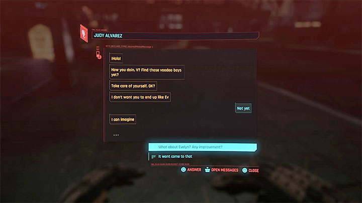 How to start the quest: You must first complete the main quest called Double Life, in which you find and save Evelyn Parker - Cyberpunk 2077: Both Sides, Now - walkthrough - Cyberpunk 2077: Storyline quests - Cyberpunk 2077 Guide