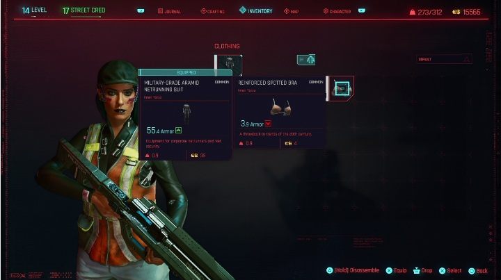 If you are interested in fashion, then focus on your outfit - Cyberpunk 2077: Reputation - Street Cred - Cyberpunk 2077: Basics - Cyberpunk 2077 Guide