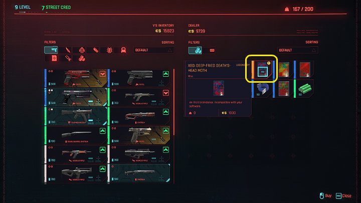 The recording you are looking for costs $1,000 and is called XBD: Deep-Fried Death's-Head Moth - Cyberpunk 2077: Disasterpiece walkthrough - Cyberpunk 2077: Act 2 Main missions - Cyberpunk 2077 Guide