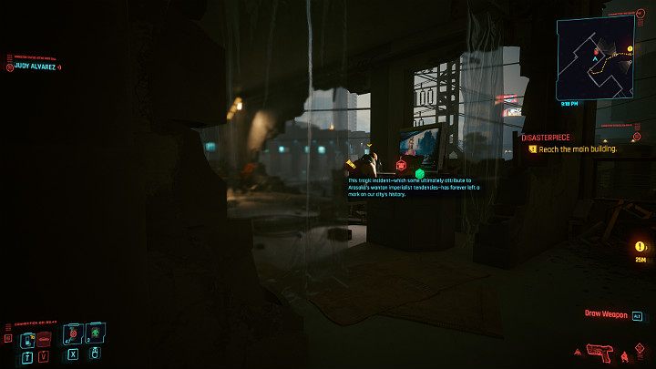 You will get to the room where you will find a computer - Cyberpunk 2077: Disasterpiece walkthrough - Cyberpunk 2077: Act 2 Main missions - Cyberpunk 2077 Guide