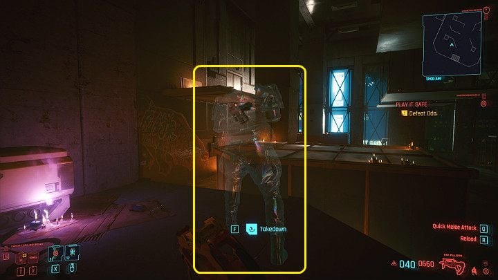 The opponent may also use special camouflage, which makes him almost invisible - Cyberpunk 2077: How to beat Oda? - Cyberpunk 2077: Bosses - Cyberpunk 2077 Guide