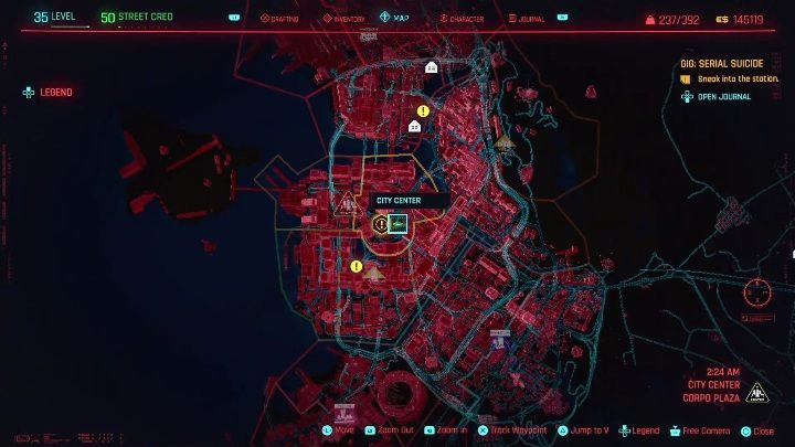 1 - Cyberpunk 2077: Thievery, City Center - Gigs, walkthrough, map - Cyberpunk 2077: City Center - Cyberpunk 2077 Guide
