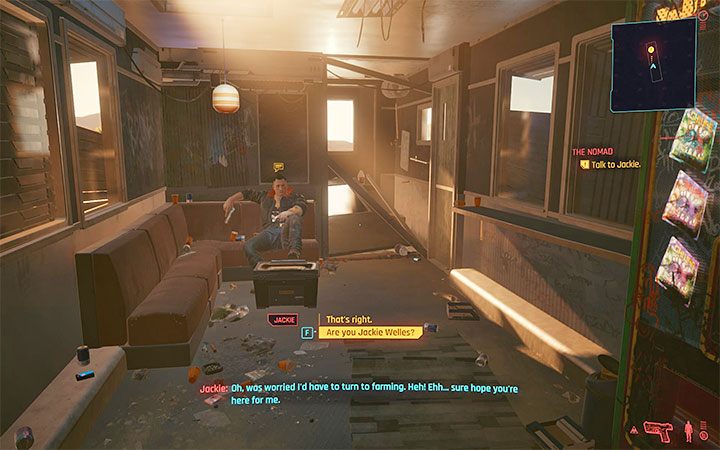 The moment of your first meeting with Jackie Welles depends on the chosen V' - Cyberpunk 2077: Jackie Welles - companion - Cyberpunk 2077: Companions - Cyberpunk 2077 Guide