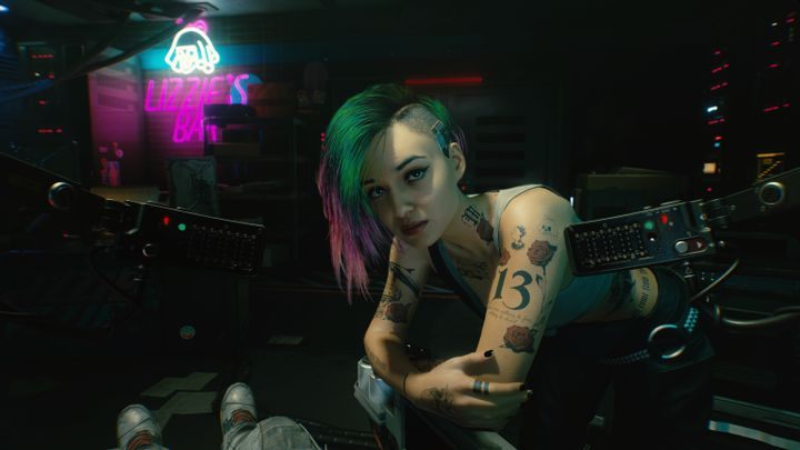 Judy Alvarez, the leader of the Moxes in Cyberpunk 2077, is a huge fan of tattoos - Cyberpunk 2077: Easter eggs list - Cyberpunk 2077: Basics - Cyberpunk 2077 Guide