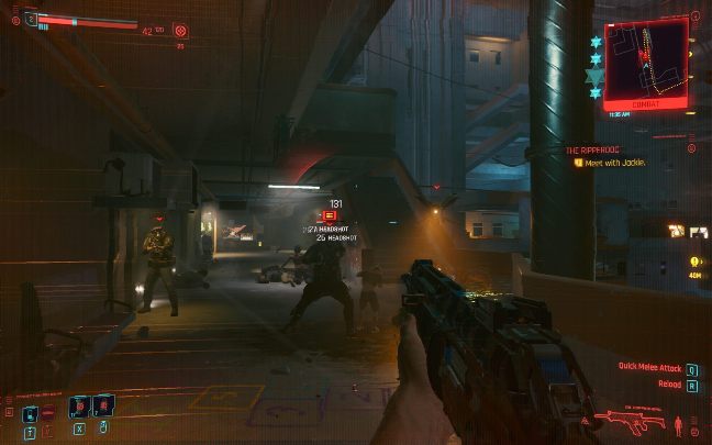 Opponents will react to any loud noises in the area - Cyberpunk 2077: Stealth & quiet combat guide - Cyberpunk 2077: Basics - Cyberpunk 2077 Guide