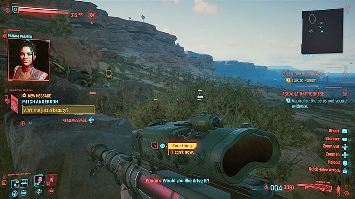 How to start the quest: You have to finish Panam's second side job - With a Little Help from My Friends - Cyberpunk 2077: Queen of the Highway (Panam) - a guide, walkthrough - Cyberpunk 2077: Storyline quests - Cyberpunk 2077 Guide