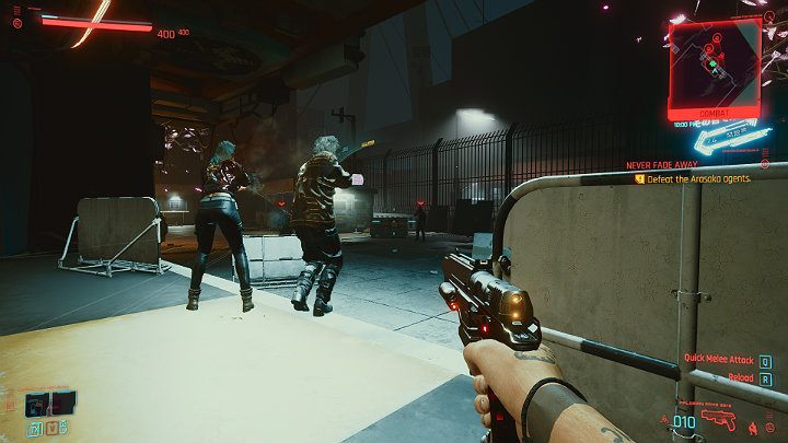 When you go outside, you will face another unit of Arasaka agents - Cyberpunk 2077: Transmission walkthrough - Cyberpunk 2077: Act 2 Main missions - Cyberpunk 2077 Guide