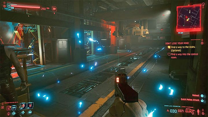In the largest hall of Delamain HQ, you will meet two threats - Cyberpunk 2077: Dont Lose Your Mind walkthrough - Cyberpunk 2077: Exploration Side missions - Cyberpunk 2077 Guide
