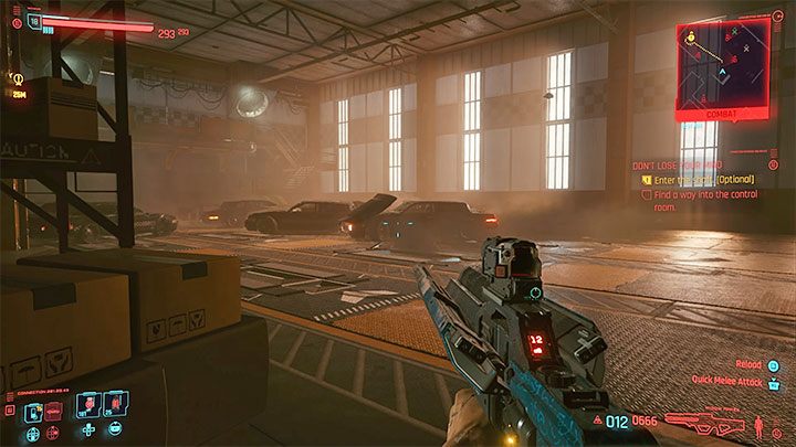 If you chose the right path, you will eventually reach the hangar with cabs - Cyberpunk 2077: Dont Lose Your Mind walkthrough - Cyberpunk 2077: Exploration Side missions - Cyberpunk 2077 Guide