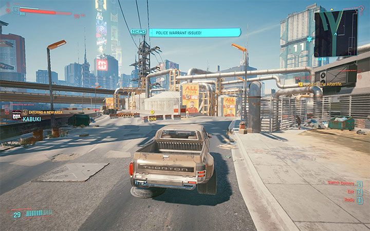 Theft can be reported to the police – at least 1 police star will appear next to the mini-map - Cyberpunk 2077: How to steal car? - Cyberpunk 2077: Exploration - Cyberpunk 2077 Guide