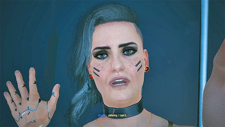 Rogue will interrupt the kissing scene and you cannot prevent her from doing so in any way - Cyberpunk 2077: Rogue Amendiares - romance/sex - Cyberpunk 2077: Romances - Cyberpunk 2077 Guide