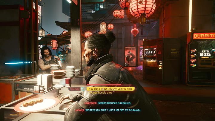 Goro Takemura, banished from the corporation, deprived of cyberware and high-tech weapons, remains true to his beliefs and wants to make Yorinobu Arasaka accountable for his actions - Cyberpunk 2077: Goro Takemura - companion - Cyberpunk 2077: Companions - Cyberpunk 2077 Guide