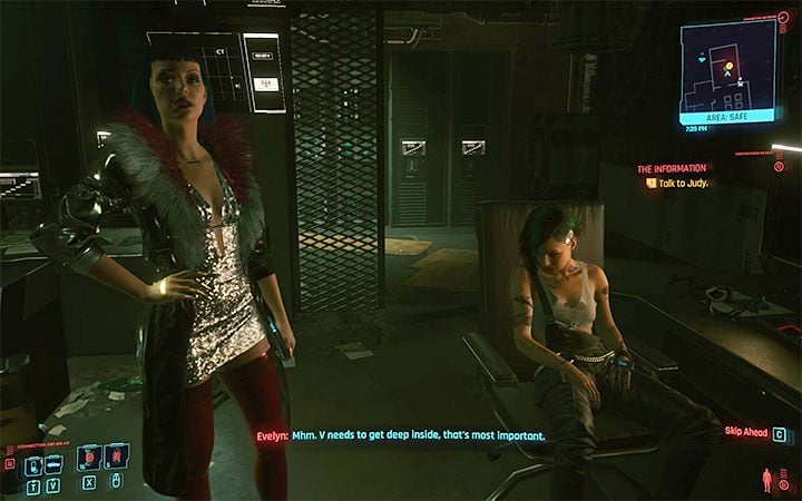 At first, Judy will stay n the basement of Lizzie's Bar, located in the Kabuki district in Watson - Cyberpunk 2077: Judy Alvarez - companion - Cyberpunk 2077: Companions - Cyberpunk 2077 Guide