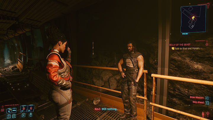 Get out of the control room to talk to Saul and Panam - Cyberpunk 2077: Belly of the Beast - walkthrough - Cyberpunk 2077: Act 3 - Cyberpunk 2077 Guide