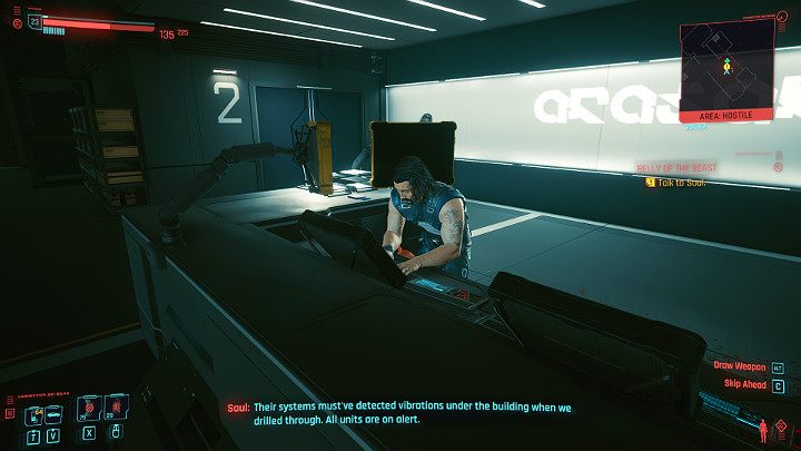 Talk to Saul - Cyberpunk 2077: Belly of the Beast - walkthrough - Cyberpunk 2077: Act 3 - Cyberpunk 2077 Guide