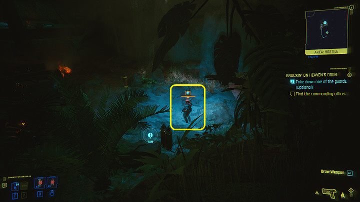 Follow Rogue towards the waterfall - Cyberpunk 2077: Knockin on Heavens Door - walkthrough - Cyberpunk 2077: Act 3 - Cyberpunk 2077 Guide