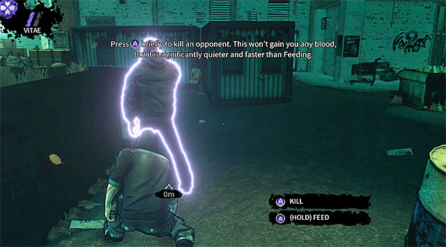 List of available executions on an unaware enemy - Tutorial - alleys - Chapter 0 - DARK - Game Guide and Walkthrough