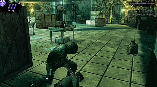 Walk around the large crate so youre not caught while trying to stay in the original position - Harding Museum - cellar - Chapter 1 - DARK - Game Guide and Walkthrough