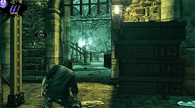 Before you decide to leave the main area of the cellar you can also murder the ghoul that was commanded by one of the museum guards - Harding Museum - cellar - Chapter 1 - DARK - Game Guide and Walkthrough