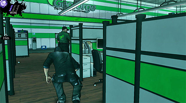 An opponent exploring the middle of the office - Geoforge - accounting (return) - Chapter 2 - DARK - Game Guide and Walkthrough