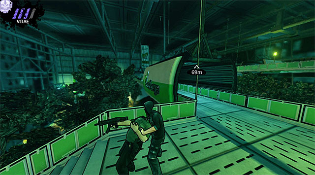 Killing one of the enemies from the upper balconies - Geoforge - park - Chapter 2 - DARK - Game Guide and Walkthrough