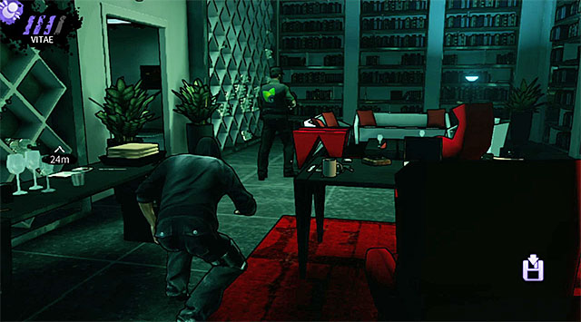 A guard in Vlads office - Geoforge - penthouse - Chapter 2 - DARK - Game Guide and Walkthrough