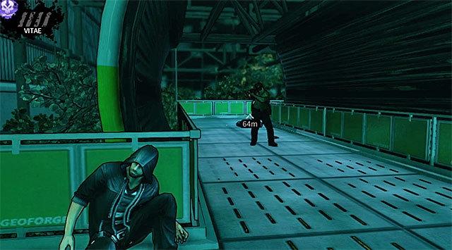 A guard patrolling the balconies near Vlad - Geoforge - Vlads hunting grounds - Chapter 2 - DARK - Game Guide and Walkthrough