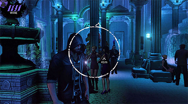 A guard circling the fountain - Atlantis - entrance - Chapter 3 - DARK - Game Guide and Walkthrough