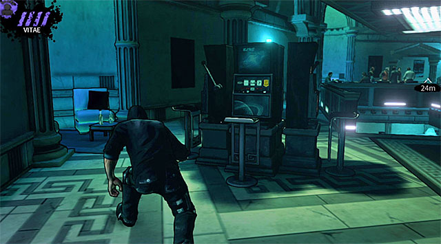 Stairs leading to the first floor - Atlantis - main area (before releasing the gas) - Chapter 3 - DARK - Game Guide and Walkthrough