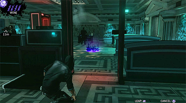 The next person you should take special interest in is the guard seen on screen 1 - Atlantis - security office - Chapter 3 - DARK - Game Guide and Walkthrough