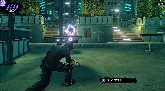 Armored opponent patrolling the central part of the plaza - Cryogenic - plaza - Chapter 5 - DARK - Game Guide and Walkthrough